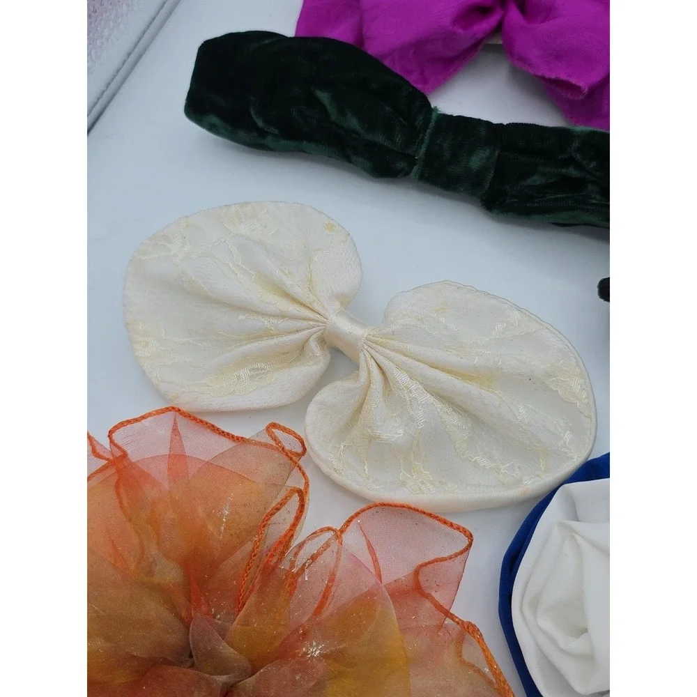 Vtg 1990's Hair Clip Bow‎ GOODY OVERSIZED Big Ruffle Bow NEW 8